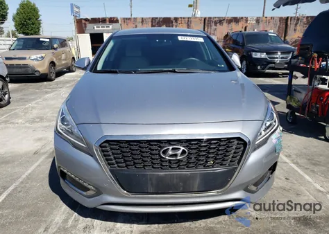 2016 Hyundai Sonata Hybrid из США, поврежденный, VIN KMHE24L1XGA039593